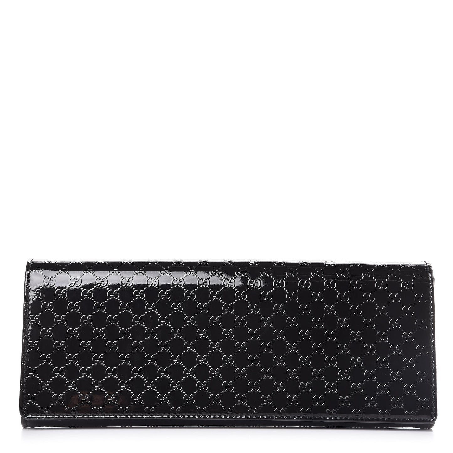 Patent Microguccissima Small Broadway Clutch Black