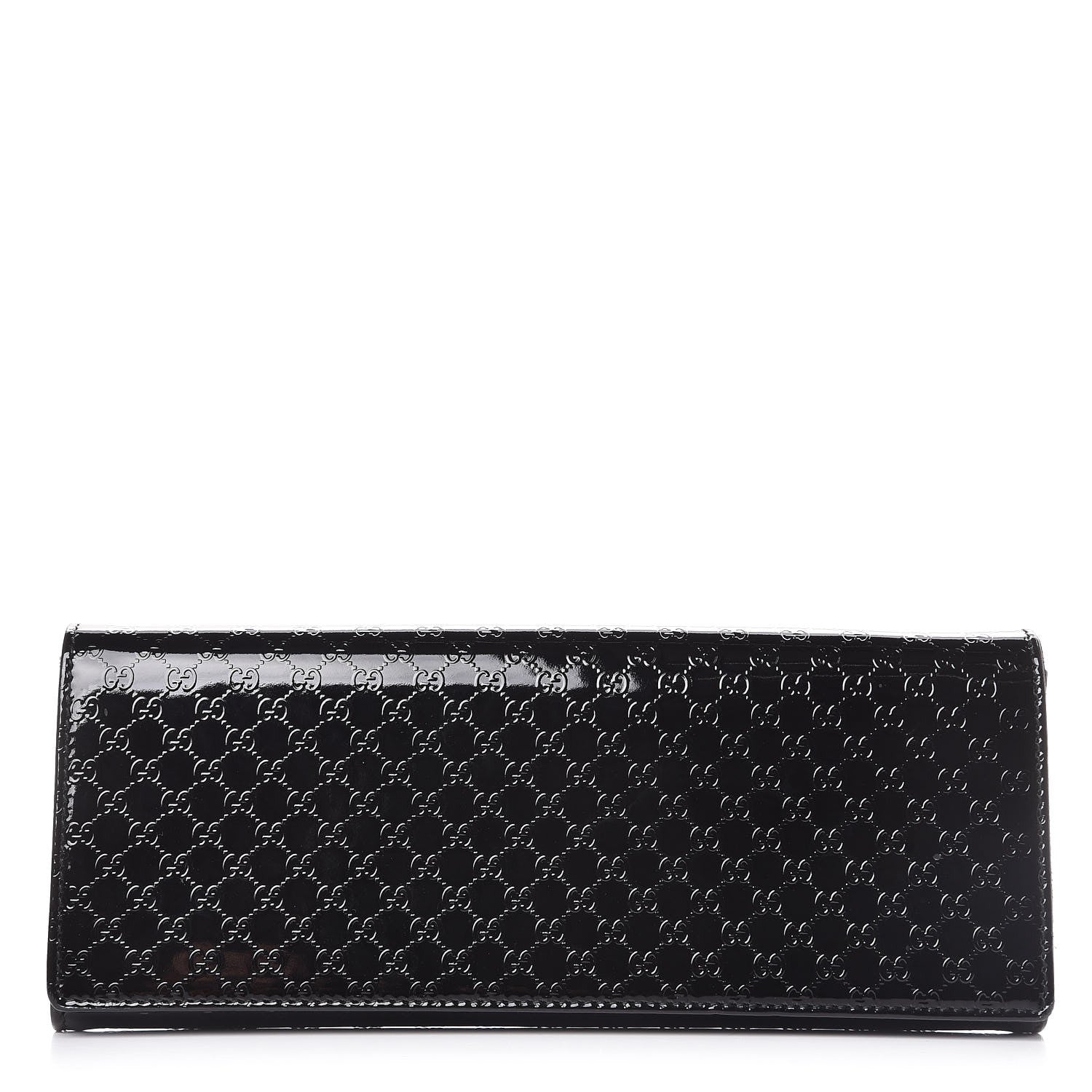 Gucci Patent Microguccissima Small Broadway Clutch Black 1 of 9
