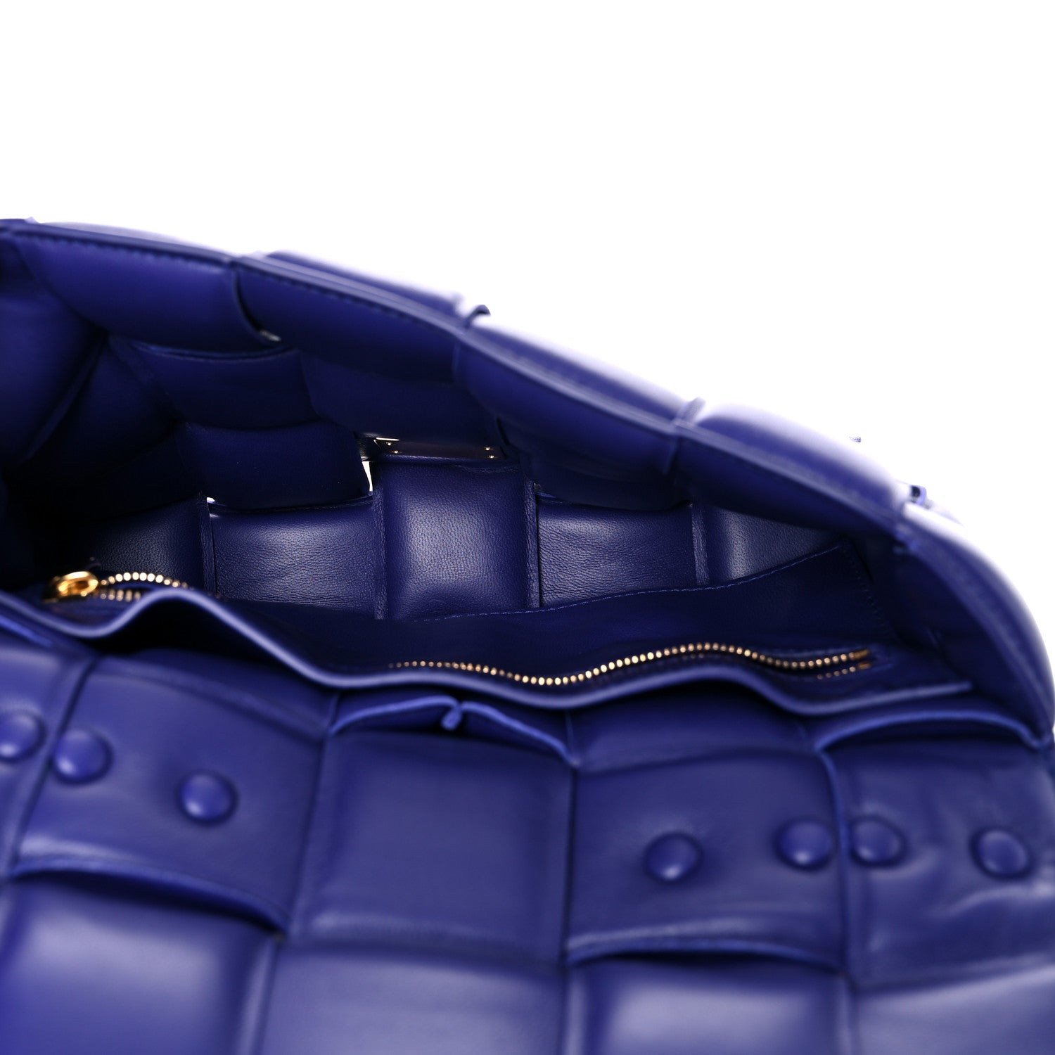 Bottega Veneta Lambskin Maxi Intreccio Padded Chain Cassette Crossbody Bag Unicorn 4 of 13