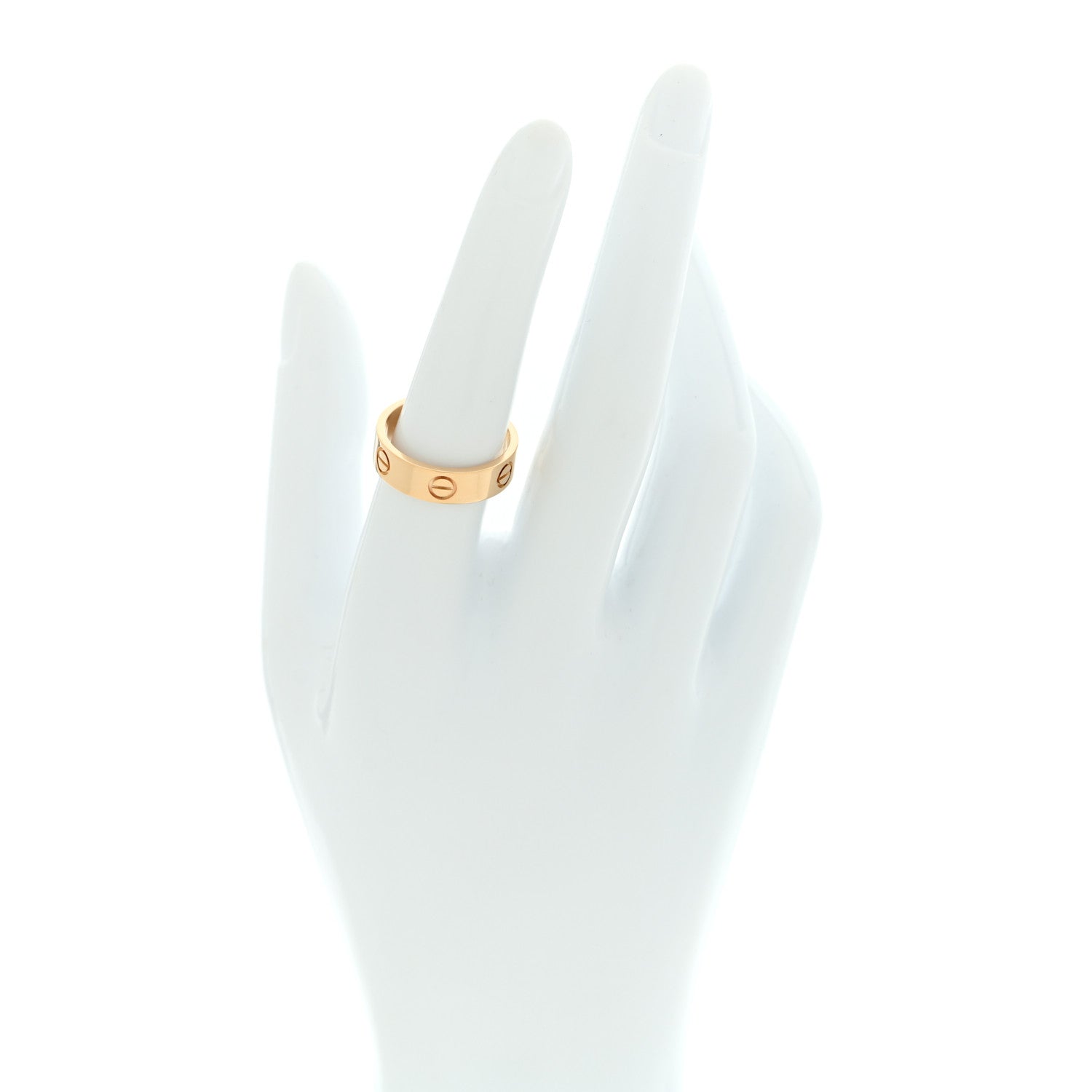 Cartier 18K Yellow Gold 5.5mm LOVE Ring 55 7.25 2 of 5