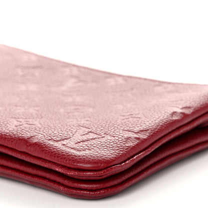 Louis Vuitton Empreinte Double Zip Pochette Cherry Berry 10 of 11