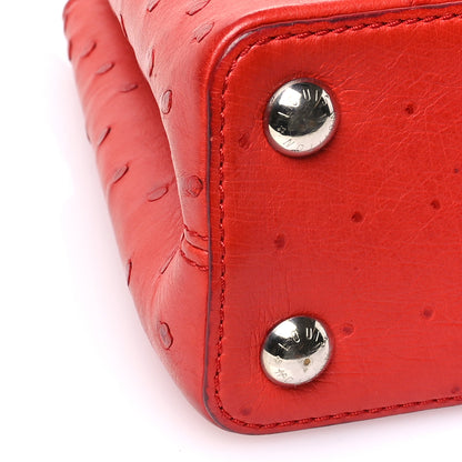 Louis Vuitton Ostrich Capucines BB Coquelicot 8 of 14