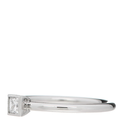 Tiffany Platinum Diamond .16ct Bezet Ring 53 6.25 3 of 6