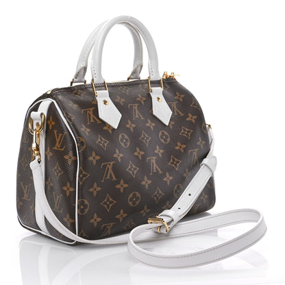 Louis Vuitton Monogram LV Match Speedy Bandouliere 25 White 3 of 11