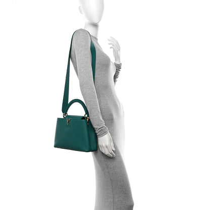 Louis Vuitton Taurillon Capucines BB Green 2 of 9