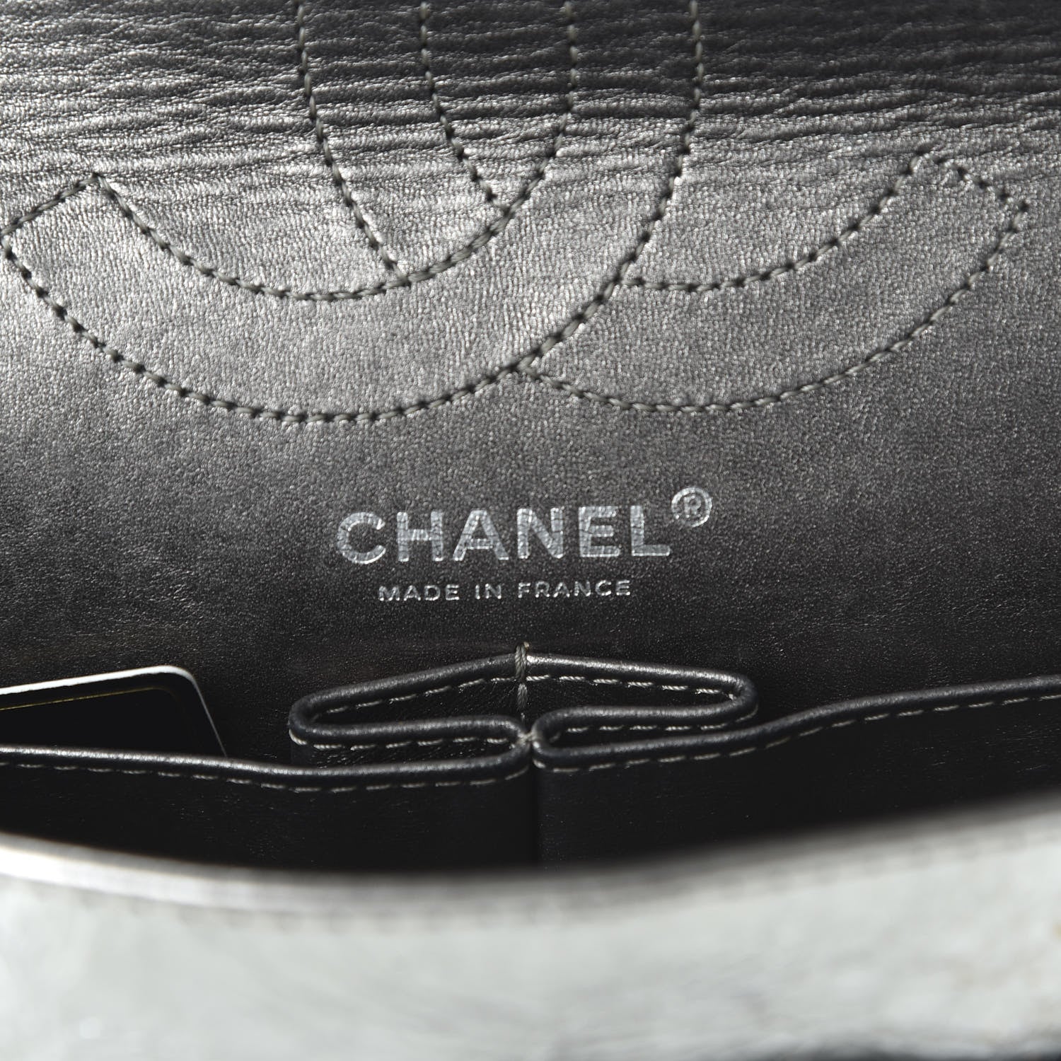 Chanel Metallic Aged Calfskin Quilted 2.55 Reissue 226 Flap Silver 8 of 11