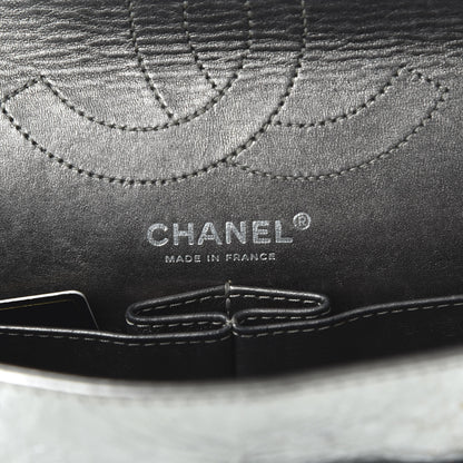 Chanel Metallic Aged Calfskin Quilted 2.55 Reissue 226 Flap Silver 8 of 11