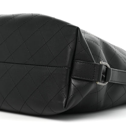 Chanel Calfskin Stitched Large Hobo Black 10 of 13