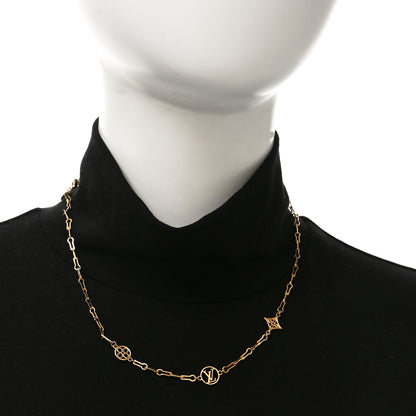Louis Vuitton Metal Forever Young Short Necklace Gold 2 of 6