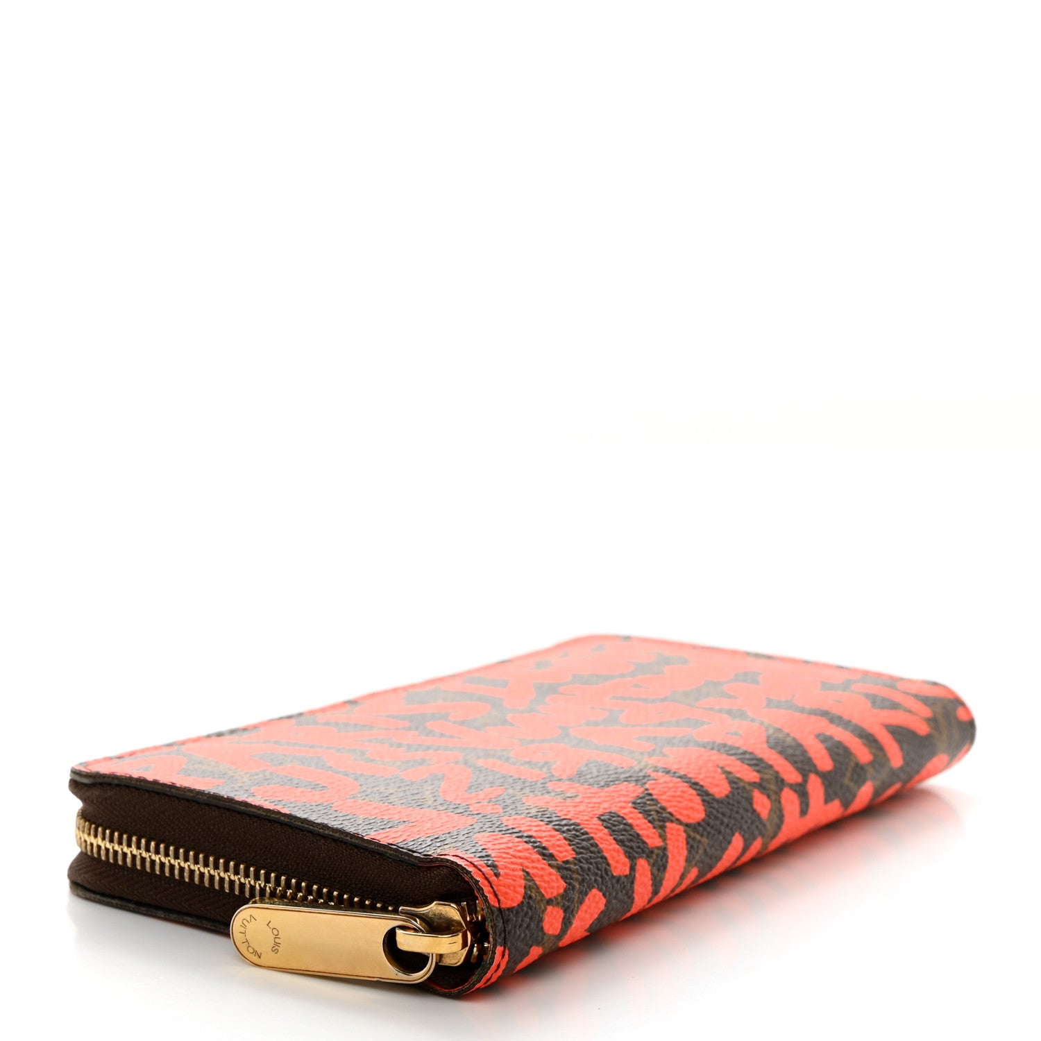 Louis Vuitton Monogram Graffiti Zippy Wallet Orange 4 of 9
