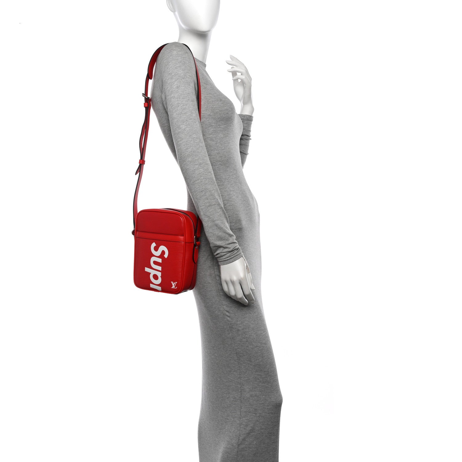 Louis Vuitton X SUPREME Epi Danube PM Red 2 of 11