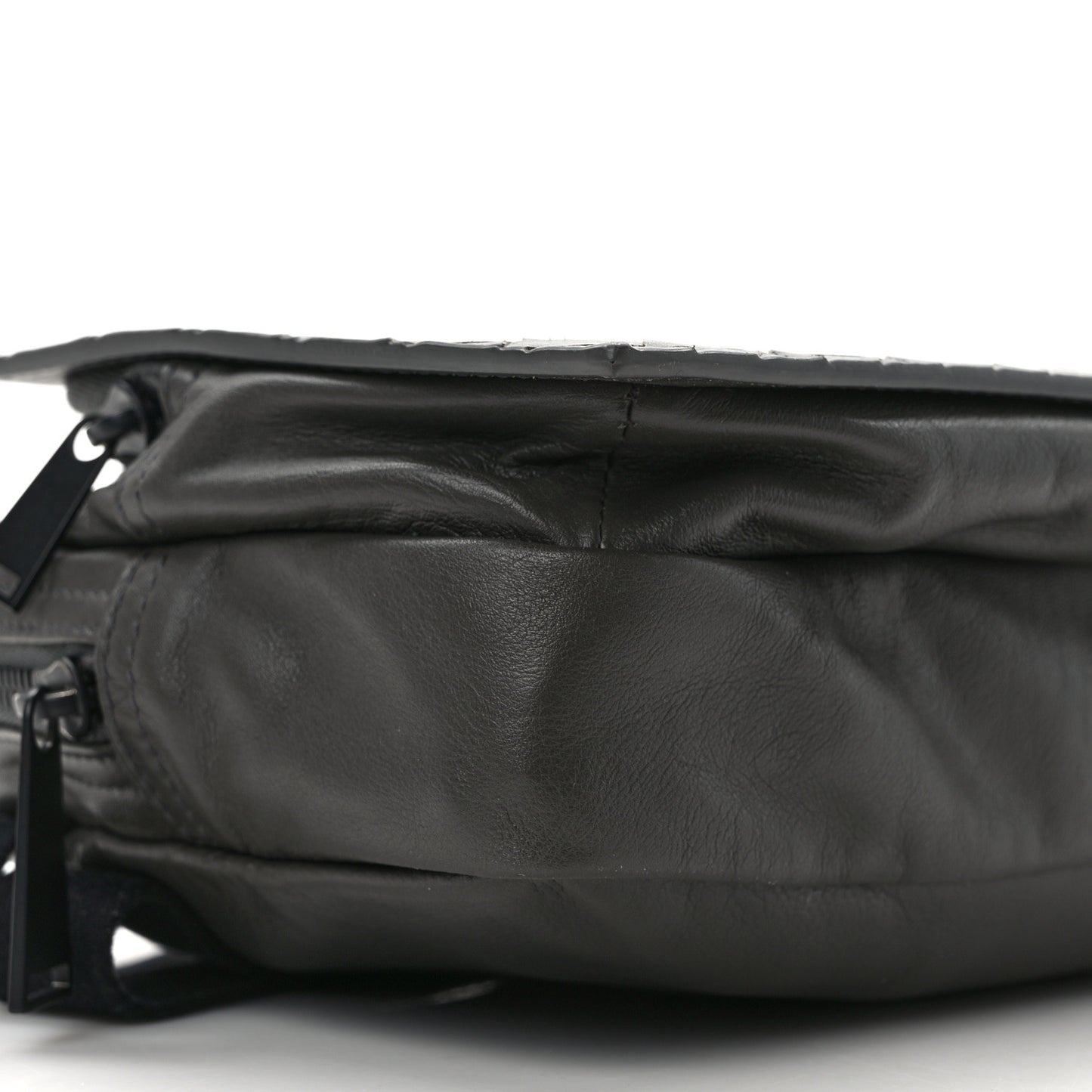 Nappa Intrecciato Belt Bag Light Graphite