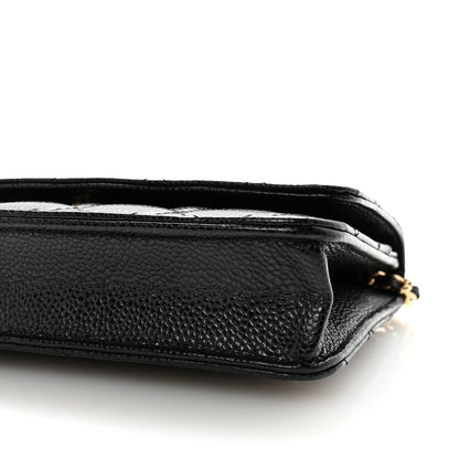 Chanel Caviar Quilted Wallet on Chain WOC Black 11 of 12