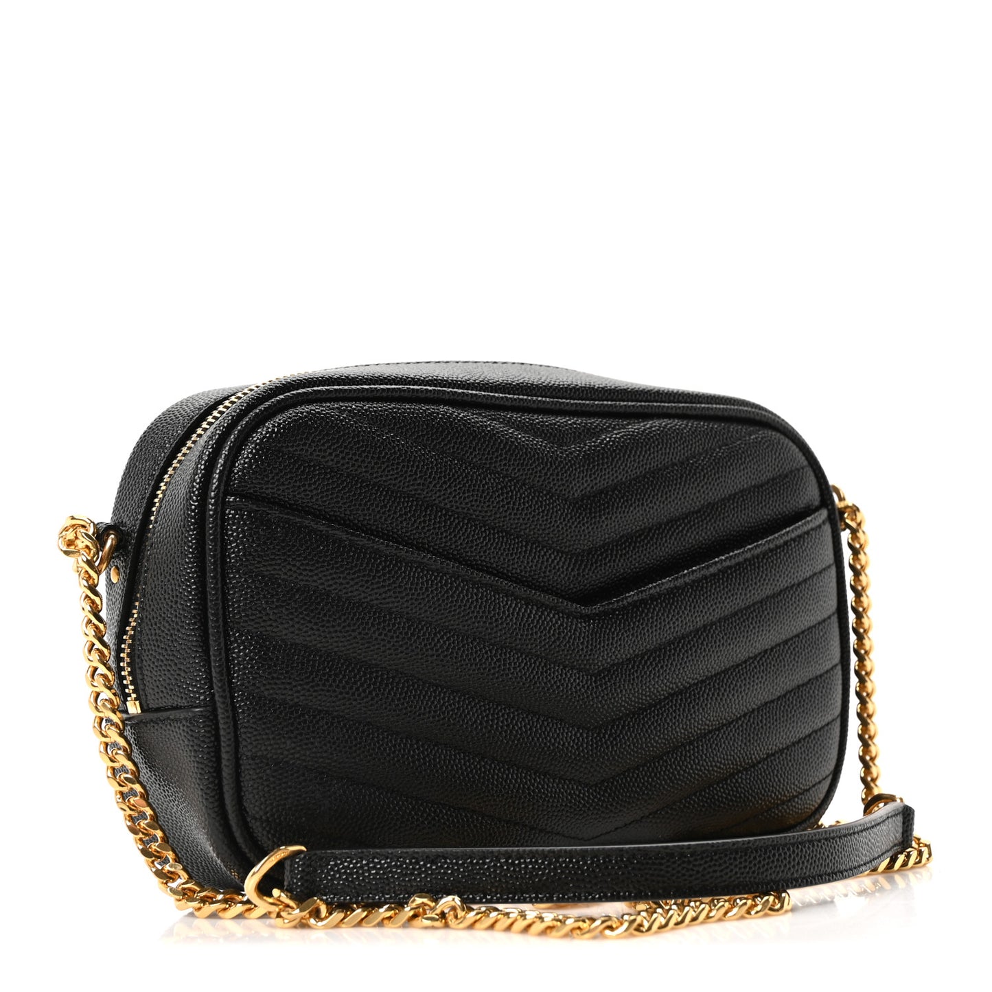 Grain De Poudre Matelasse Monogram Mini Lou Camera Bag Black