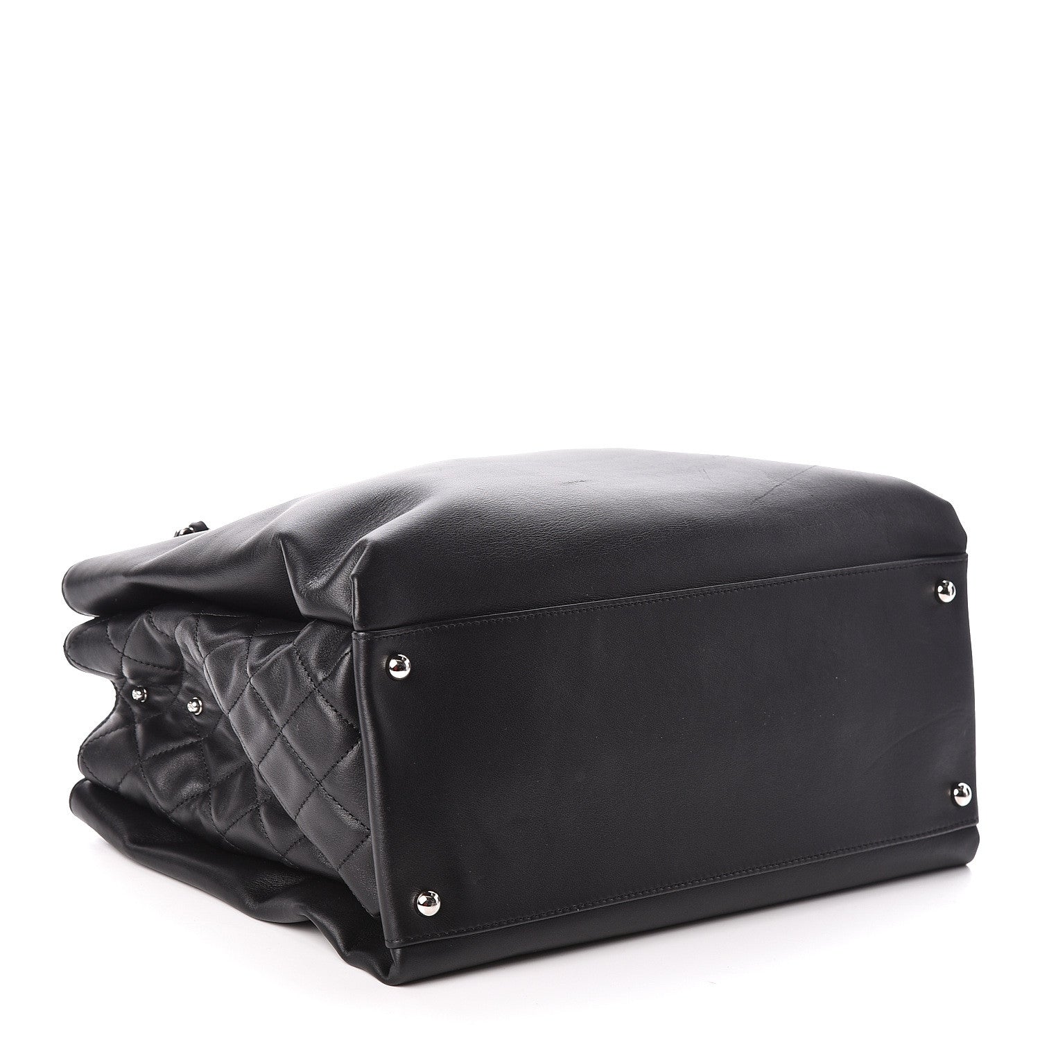 Chanel Calfskin Shopping Tote Black 4 of 10