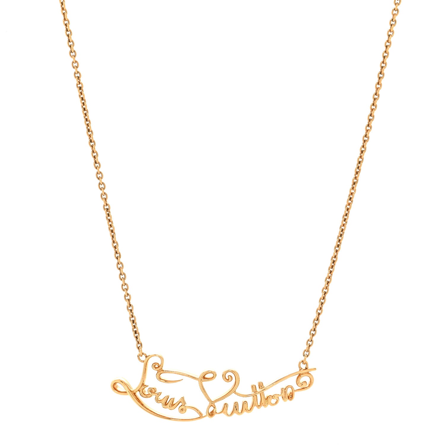Louis Vuitton My LV Affair Necklace Gold 1 of 6
