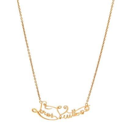 Louis Vuitton My LV Affair Necklace Gold 1 of 6