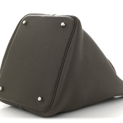 Hermes Taurillon Clemence Picotin Lock 22 MM Etain 10 of 10