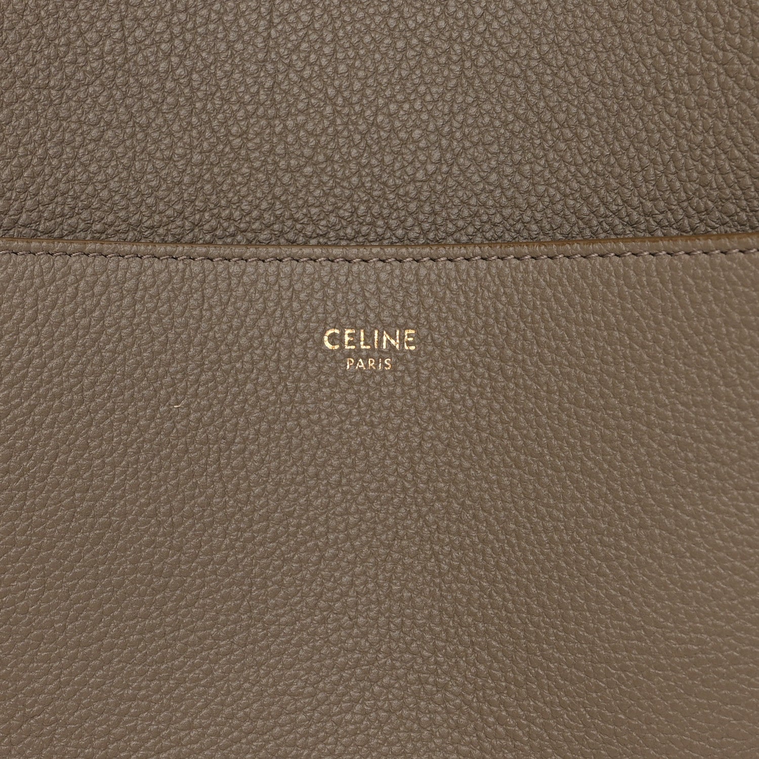 Celine Soft Grained Calfskin Sangle Bucket Bag Taupe 6 of 9