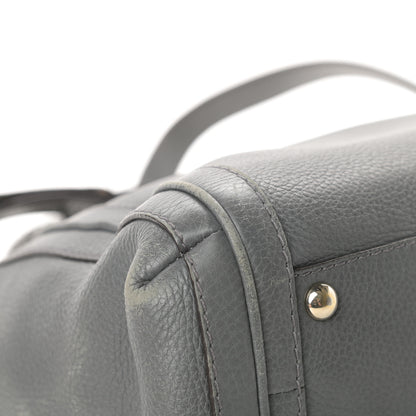 Gucci Pebbled Calfskin Small Bella Top Handle Bag Gray 12 of 18