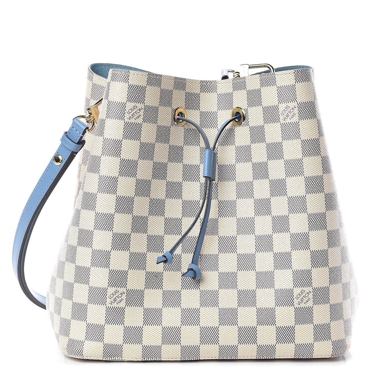 Damier Azur Neonoe MM Bleuet