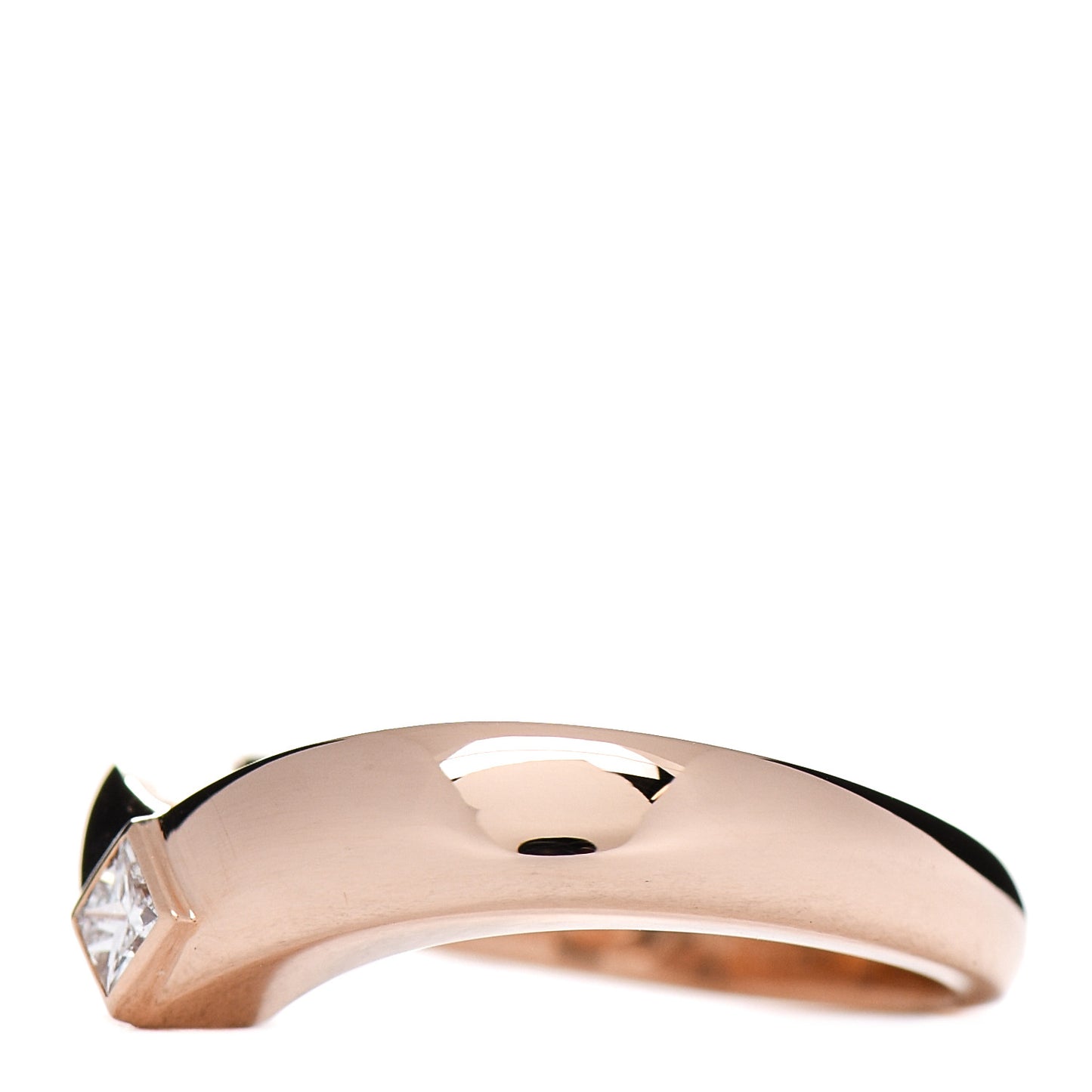 18K Pink Gold Diamond Triandos Ring 52 6