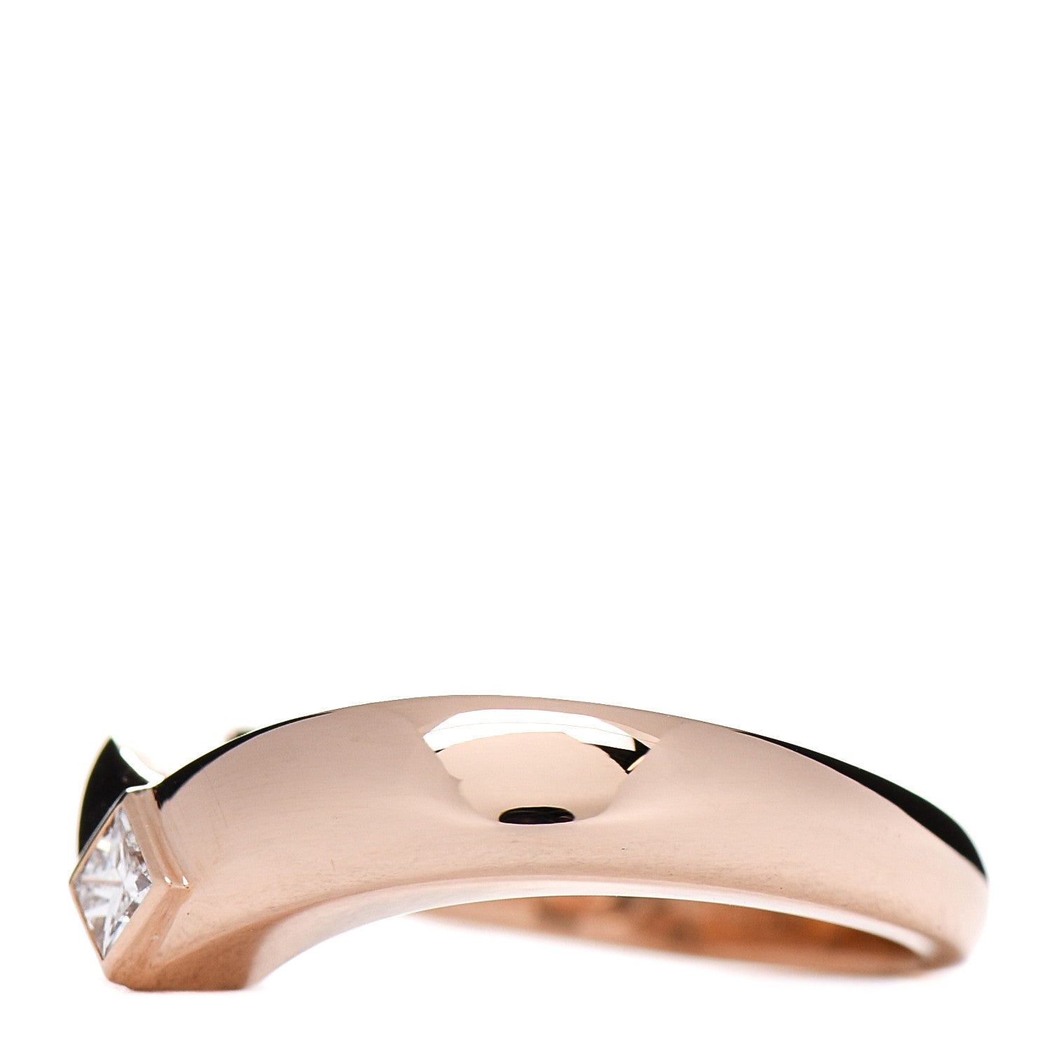 Cartier 18K Pink Gold Diamond Triandos Ring 52 6 3 of 5