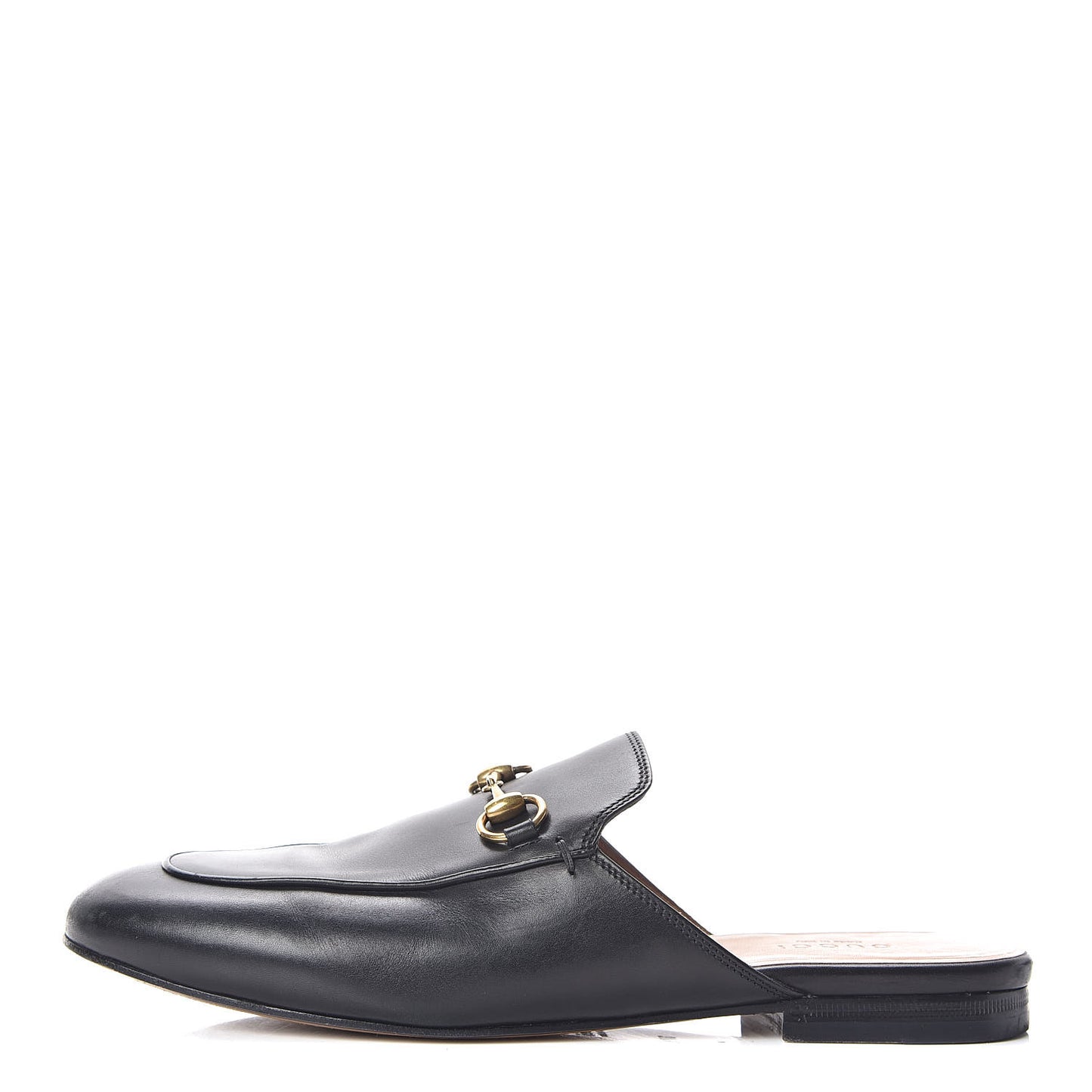 Calfskin Womens Princetown Slippers 37.5 Black