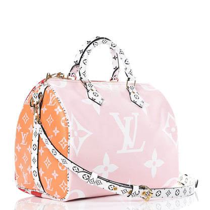 Louis Vuitton Monogram Giant Speedy Bandouliere 30 Rouge 3 of 9