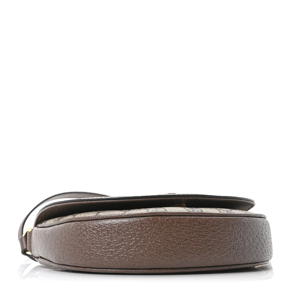 Gucci GG Supreme Monogram Textured Dollar Calfskin Web Mini Ophidia ...