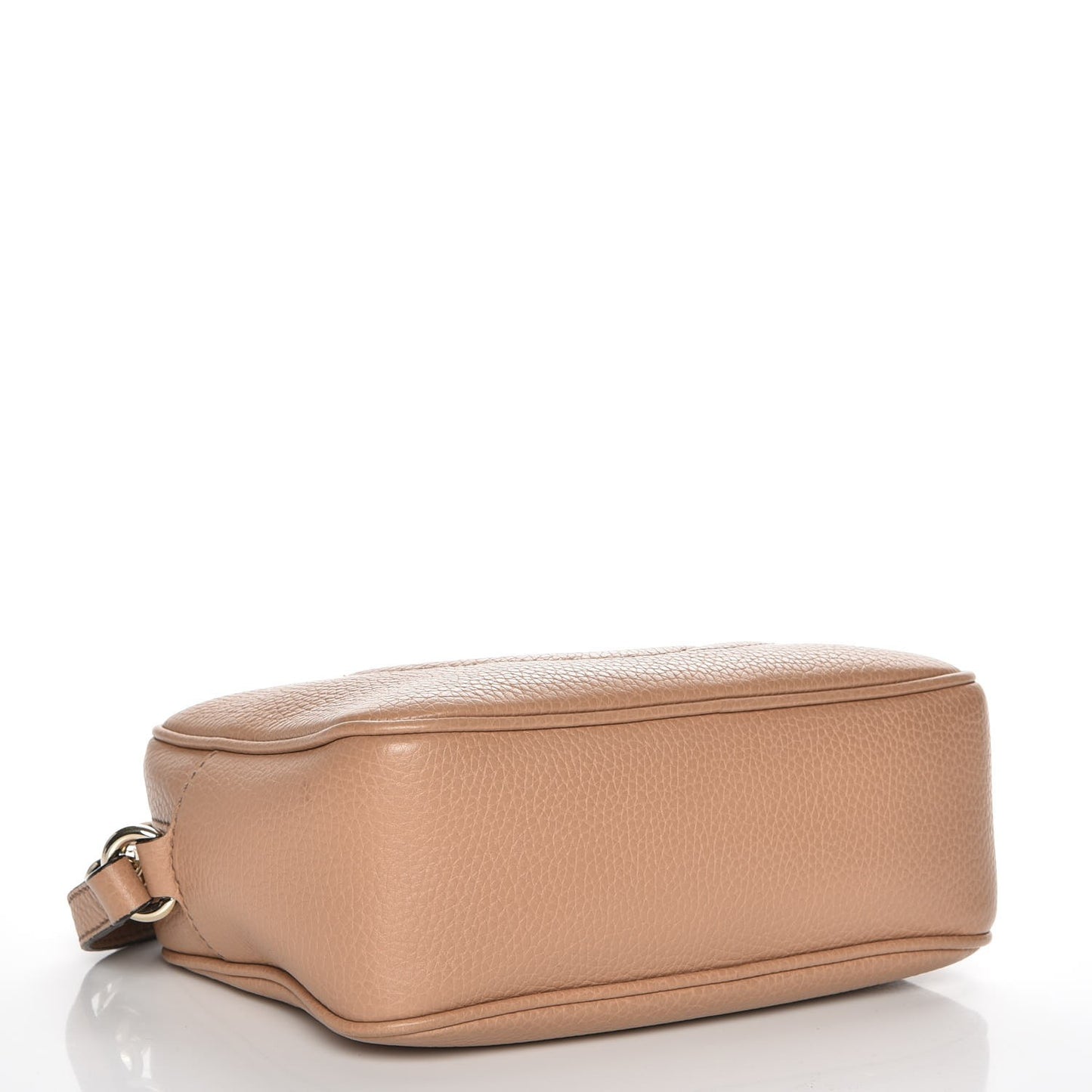 Pebbled Calfskin Small Soho Disco Bag Rose Beige