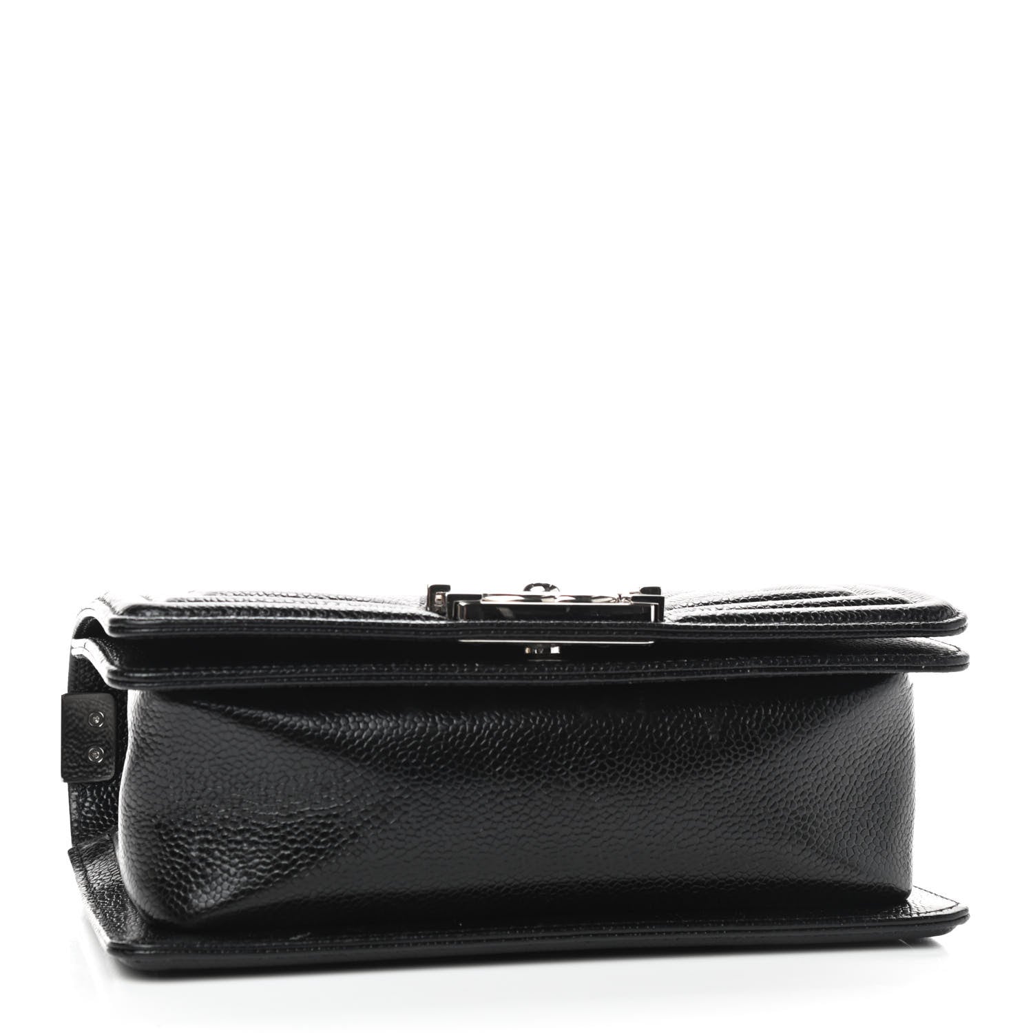 Chanel Caviar Chevron Quilted Small Boy Flap Black 4 of 9