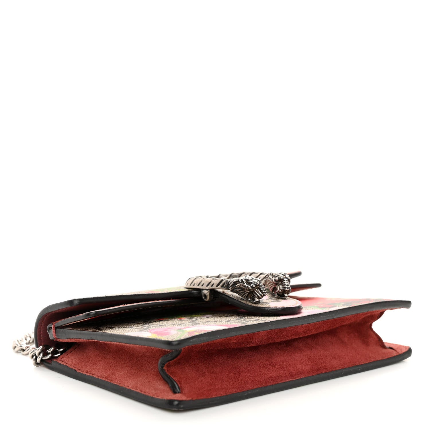 Gucci GG Supreme Monogram Blooms Super Mini Dionysus Shoulder Bag Beige Multicolor Dry Rose 4 of 10
