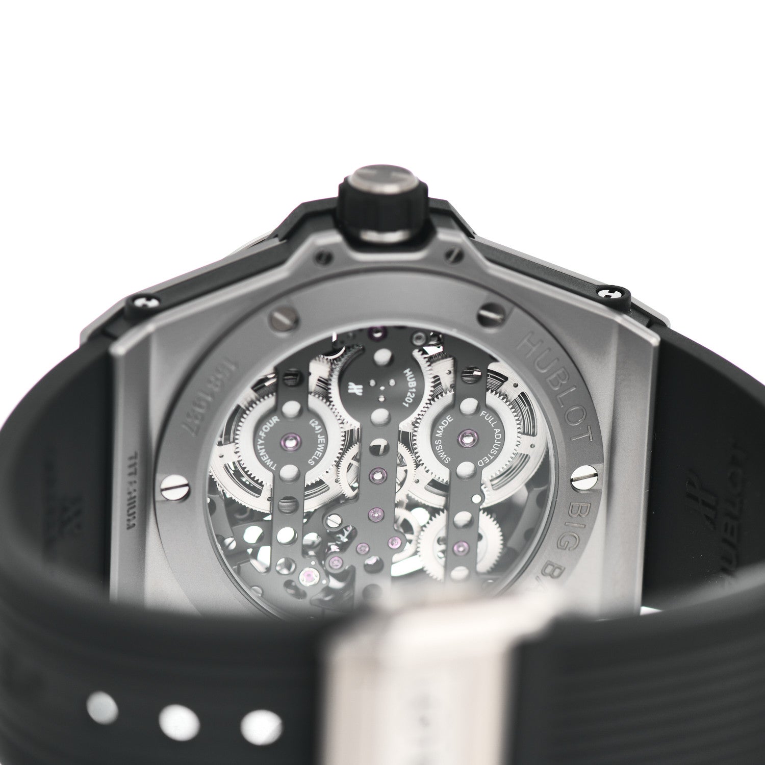 Hublot Titanium Rubber 45mm Big Bang Meca-10 Black Magic Manual Winding Watch Black 414.NI.1123.RX 4 of 5
