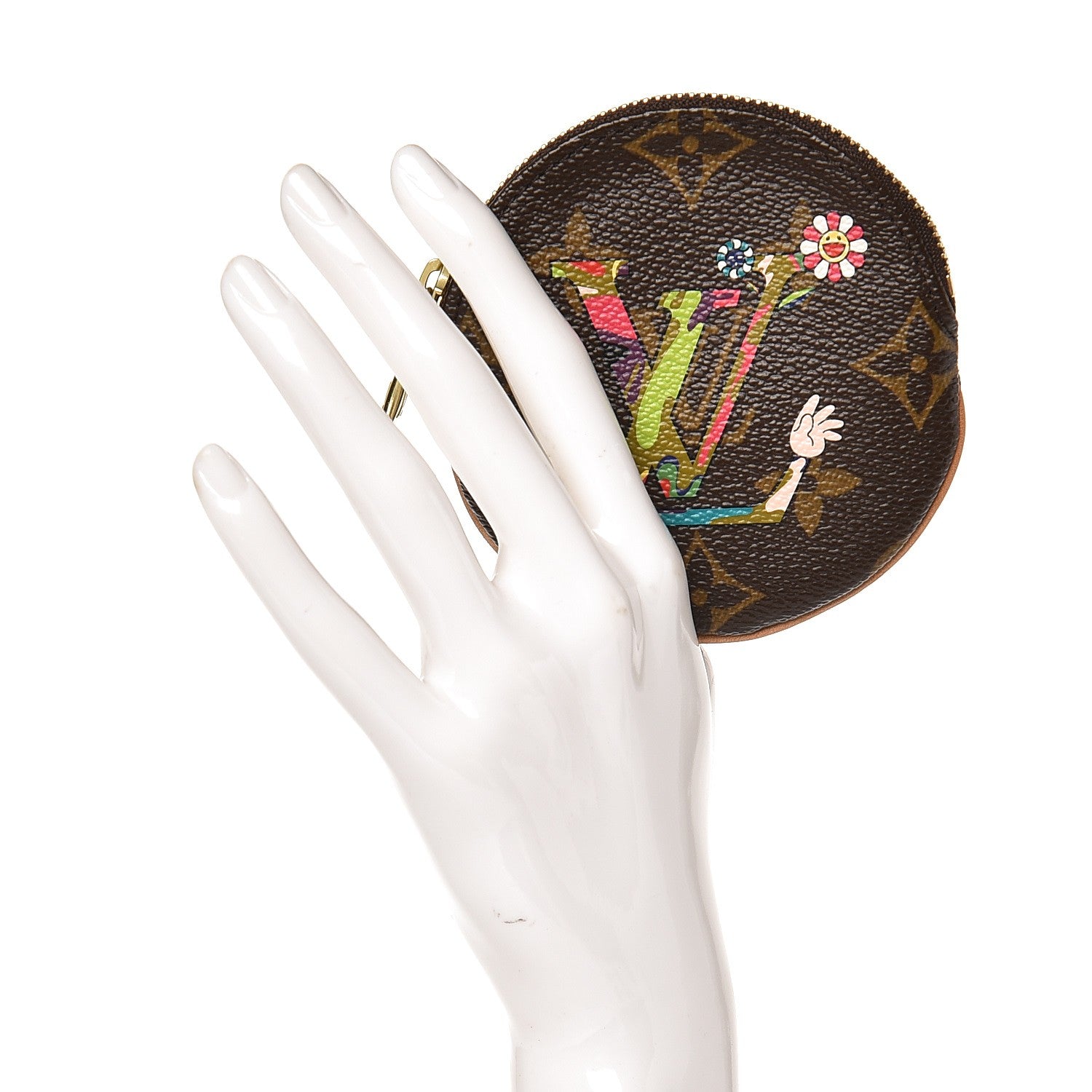 Louis Vuitton Monogram MOCA Round Coin Purse 2 of 8