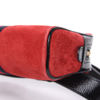 Gucci Suede Small Ophidia Belt Bag 75 30 Hibiscus Red 11 of 11