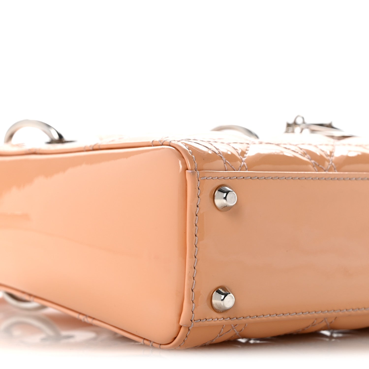 Christian Dior Patent Cannage Mini Lady Dior Rose Clair 9 of 14