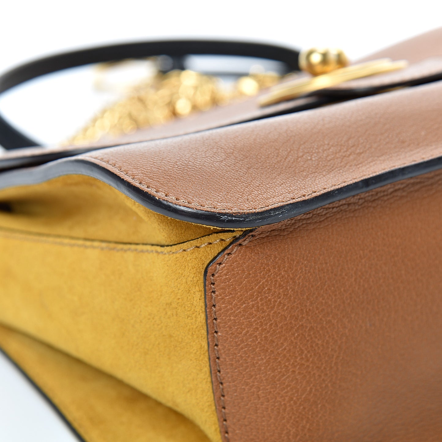 Goatskin Medium Mily Shoulder Bag Caramel