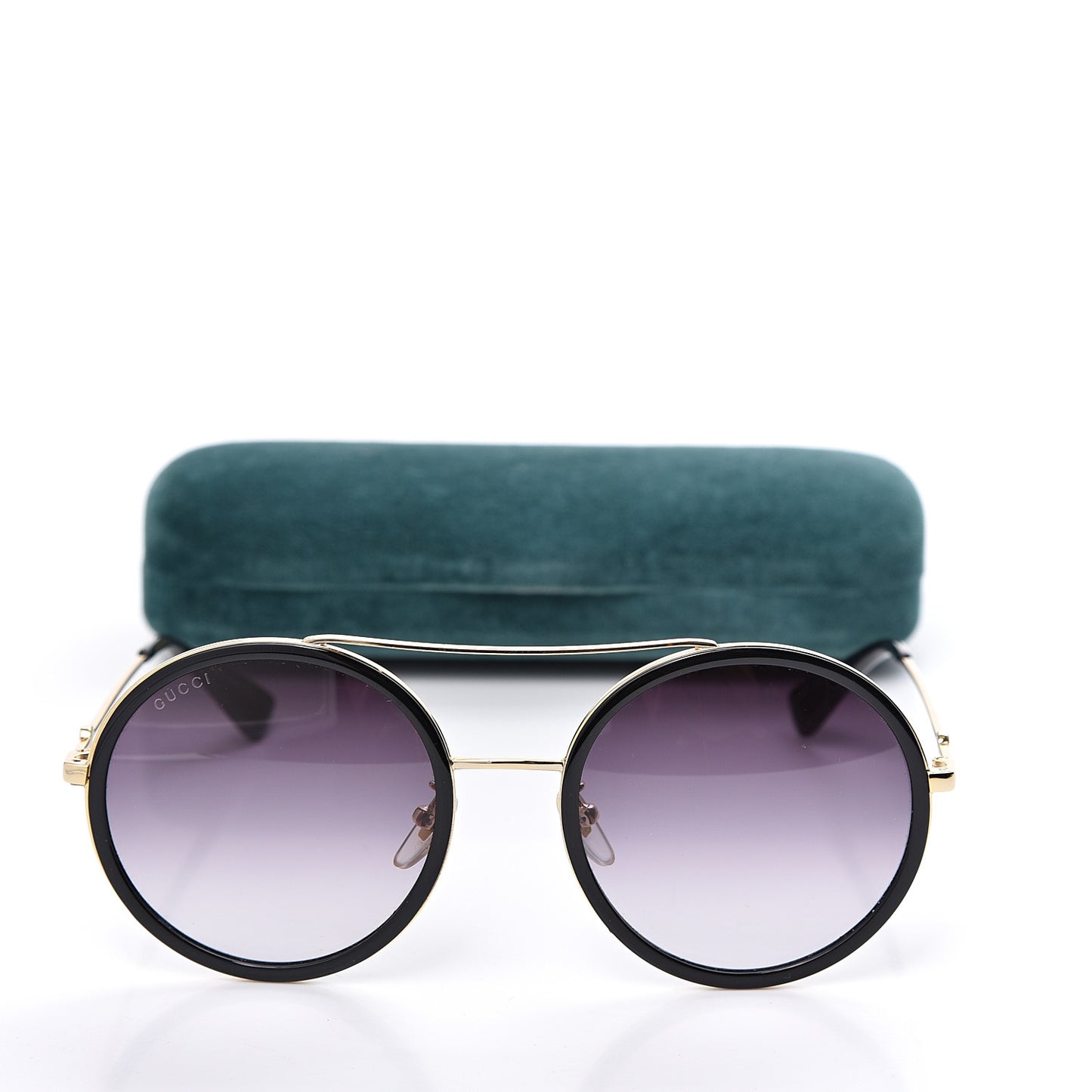 Round Frame Sunglasses GG0061S Black