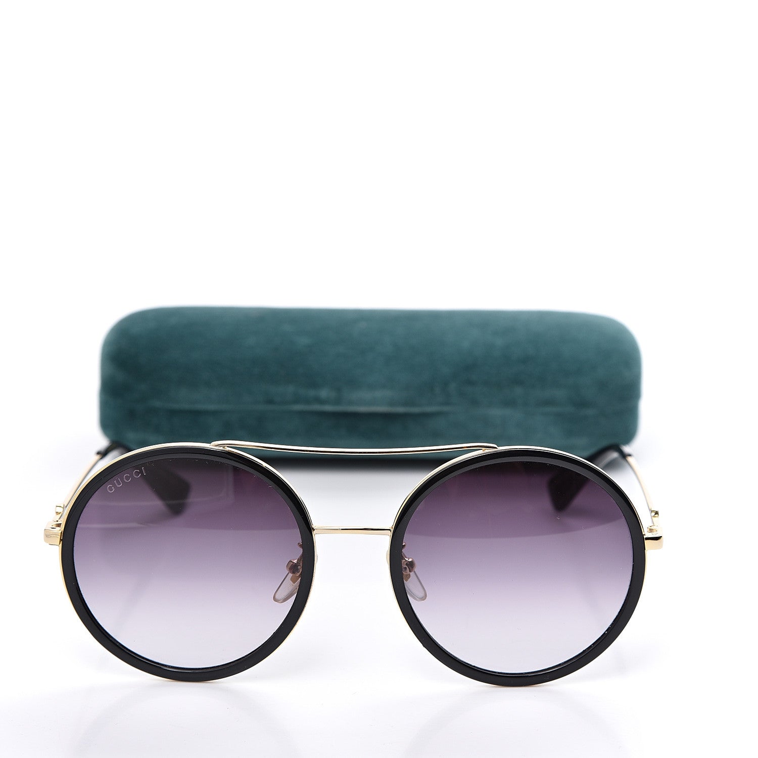 Gucci Round Frame Sunglasses GG0061S Black 8 of 8