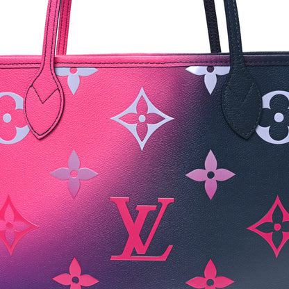 Louis Vuitton Monogram Giant Spring In The City Neverfull MM Midnight Fuchsia 8 of 10
