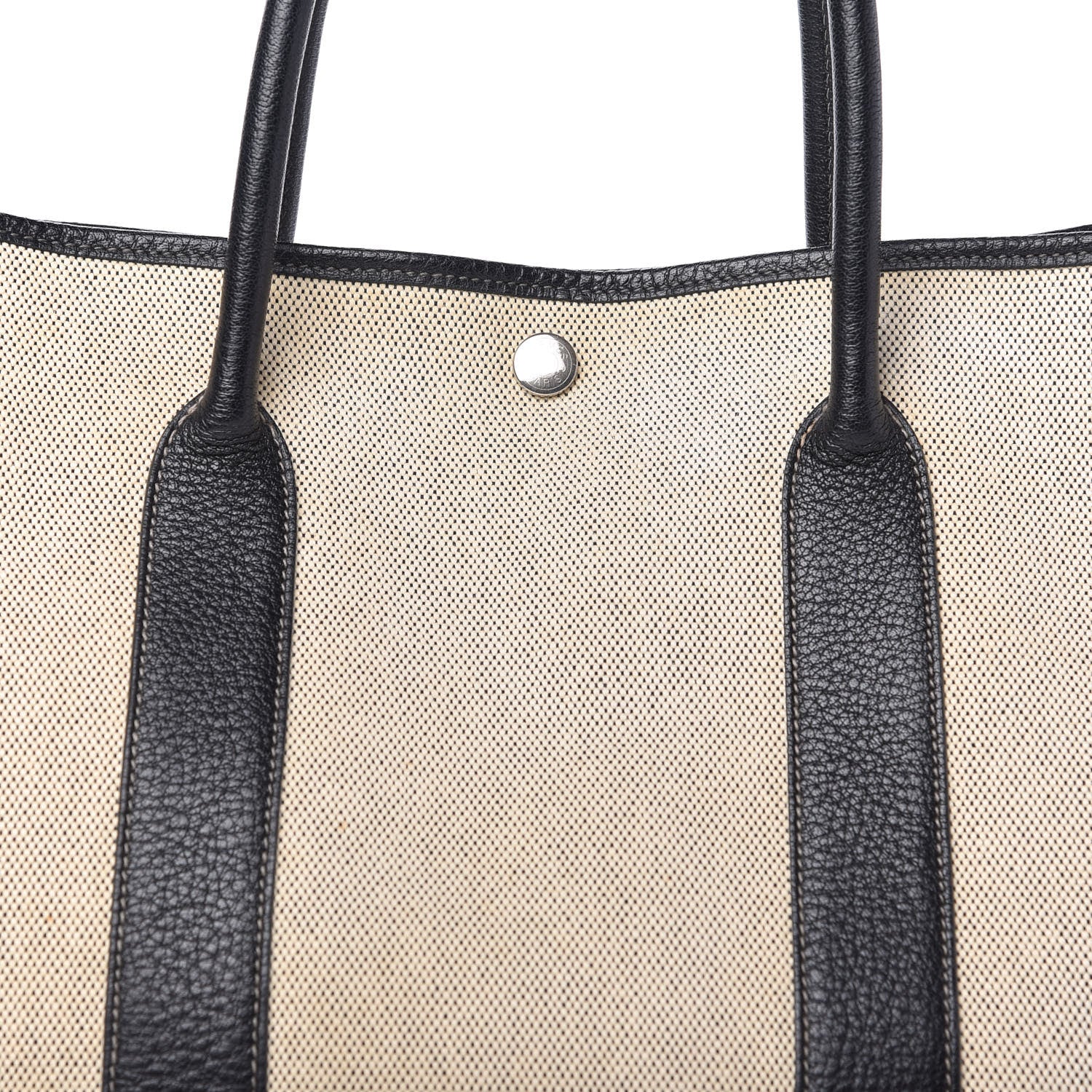 Hermes Buffle Skipper Toile Garden Party 36 MM Tote Black 10 of 10