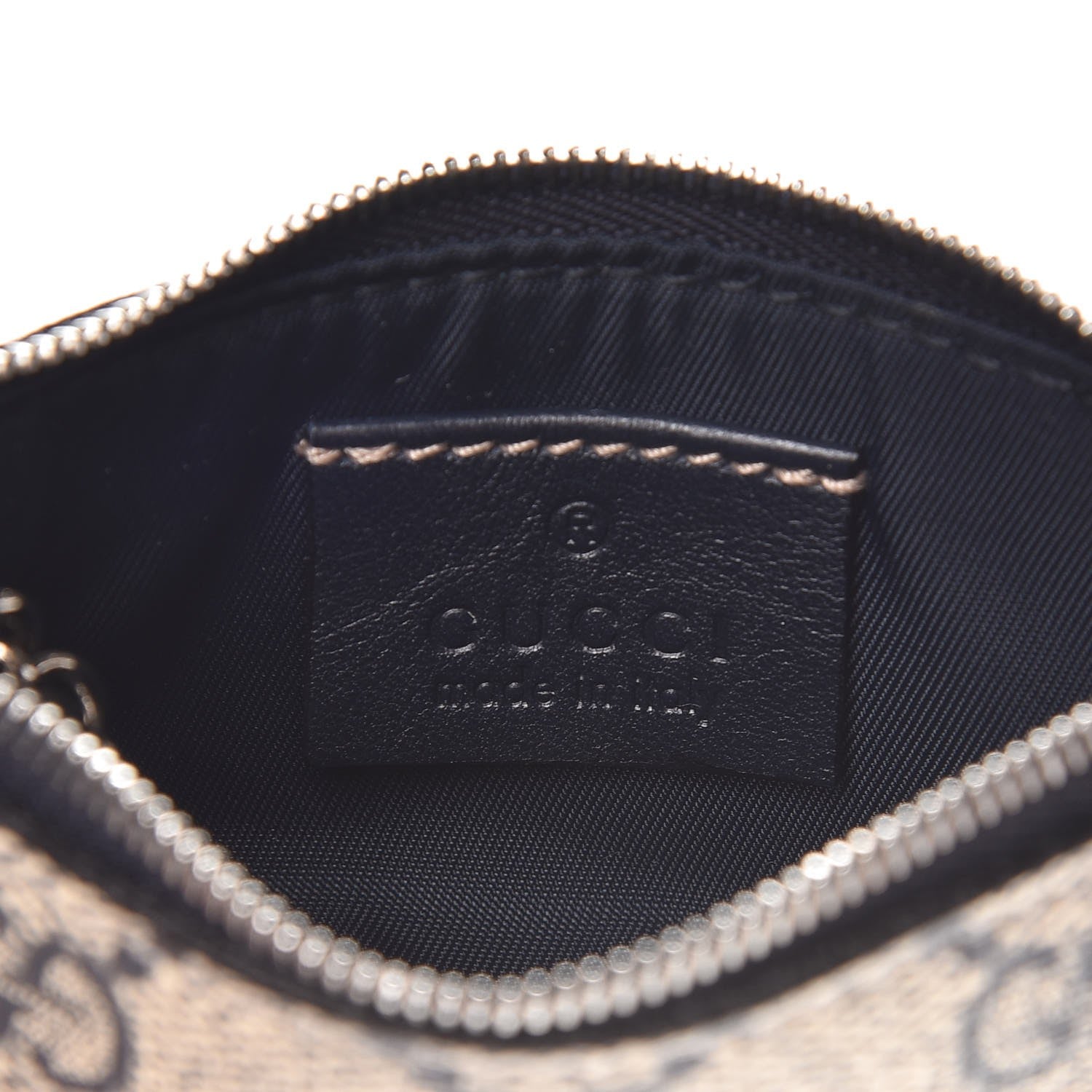 Gucci GG Supreme Monogram Key Case Beige Blue 6 of 8
