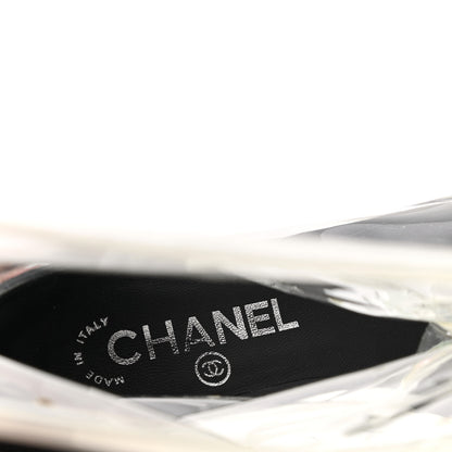 Chanel PVC Grosgrain High Boots 36 Transparent Black 7 of 7