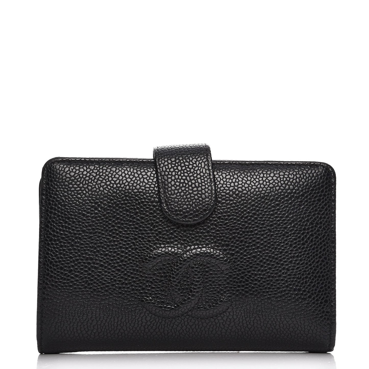Caviar Timeless CC French Wallet Black