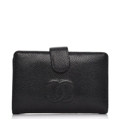 Chanel Caviar Timeless CC French Wallet Black 1 of 8