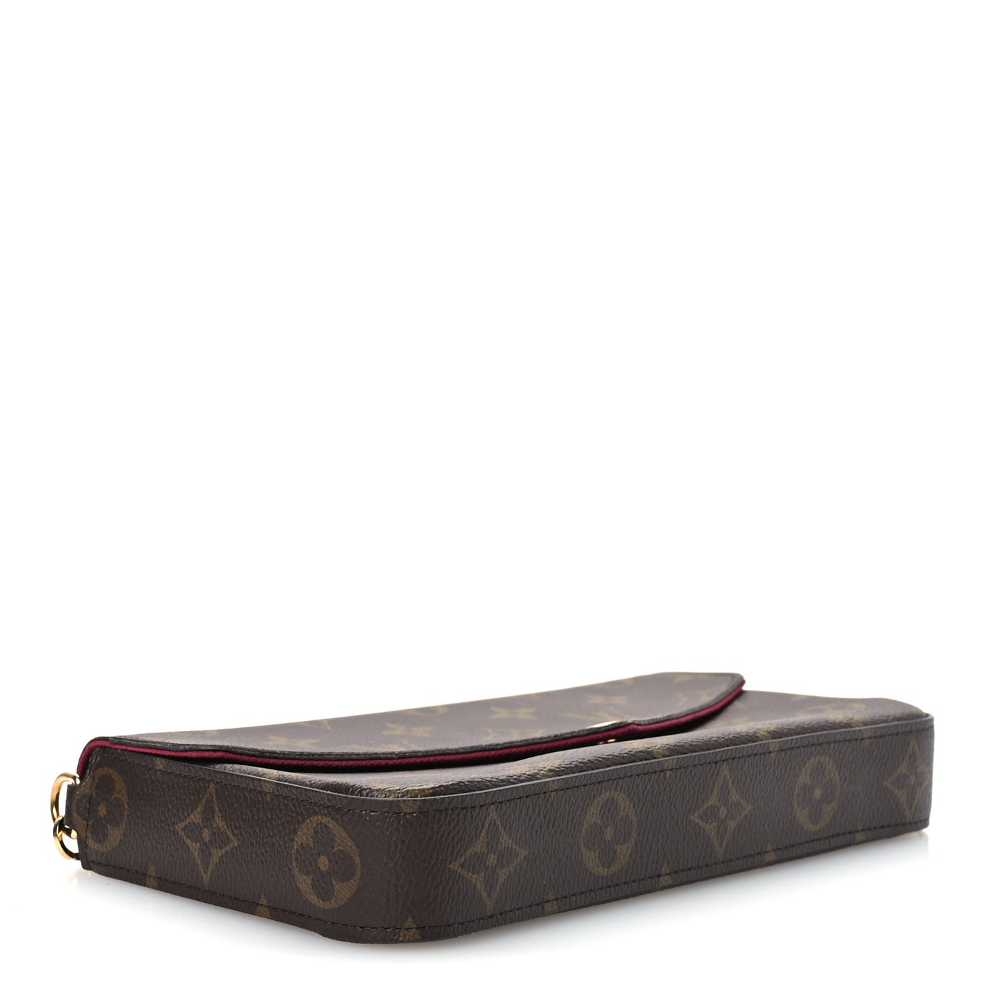 Monogram Pochette Felicie Chain Wallet Fuchsia
