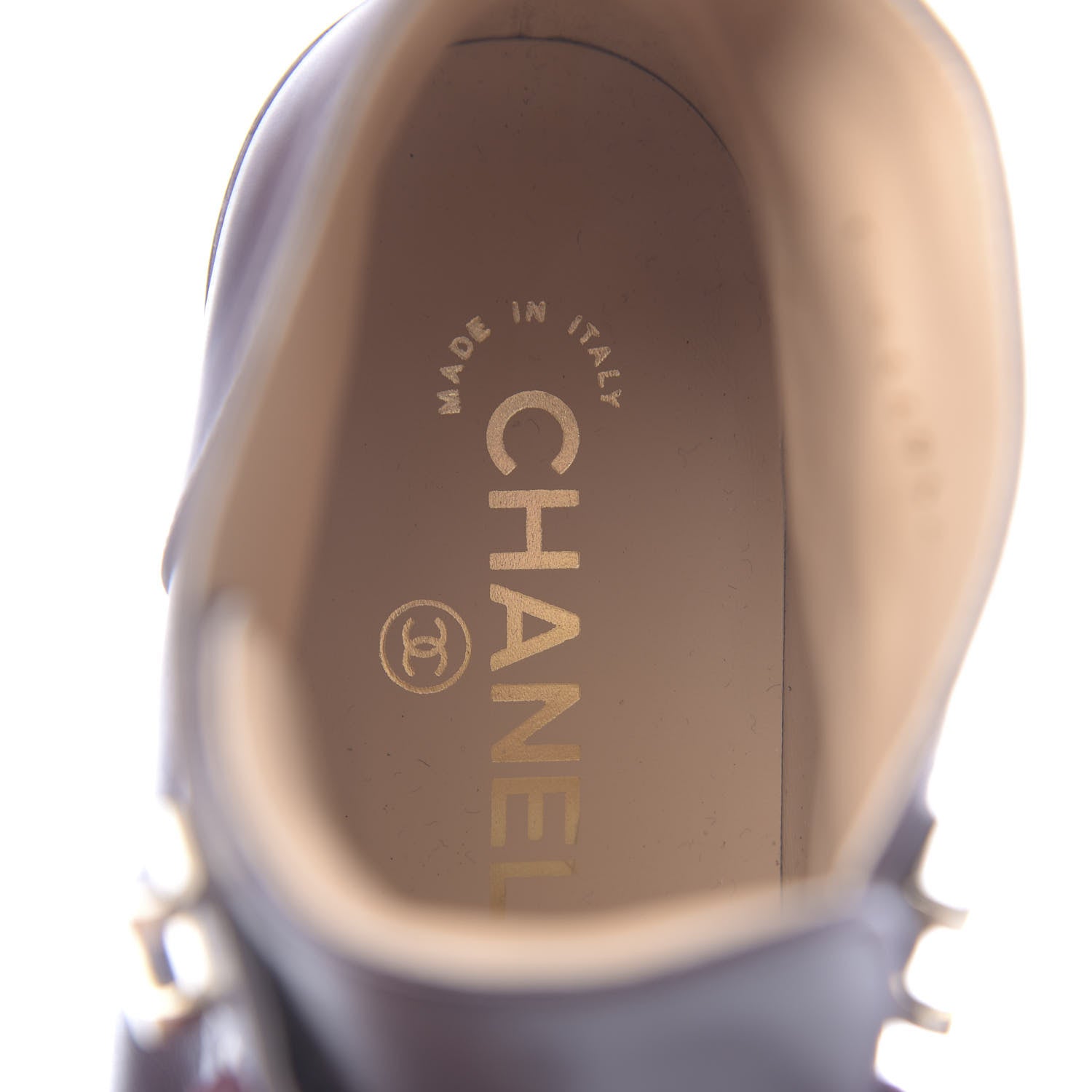 Chanel Calfskin Lace Up CC Short Boots 36.5 Burgundy 7 of 9
