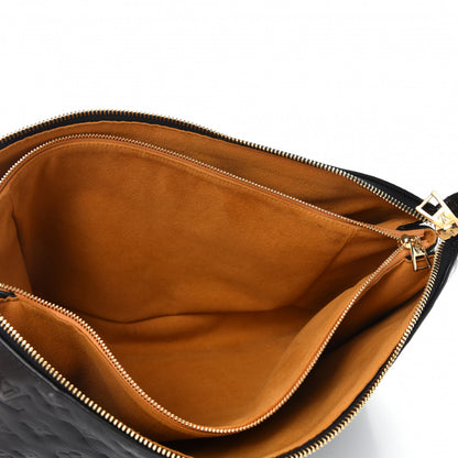 Louis Vuitton Lambskin Embossed Monogram Coussin MM Black 5 of 12