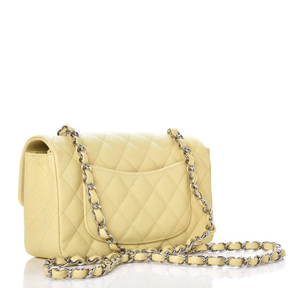 Chanel Caviar Quilted Mini Rectangular Flap Light Yellow 3 of 7